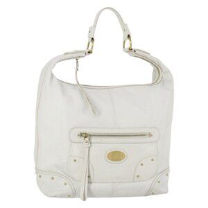 Authentic BALLY Shoulder Bag Leather White